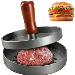 GENERICO - Prensa De Hierro Para Carne De Hamburguesas 11cm