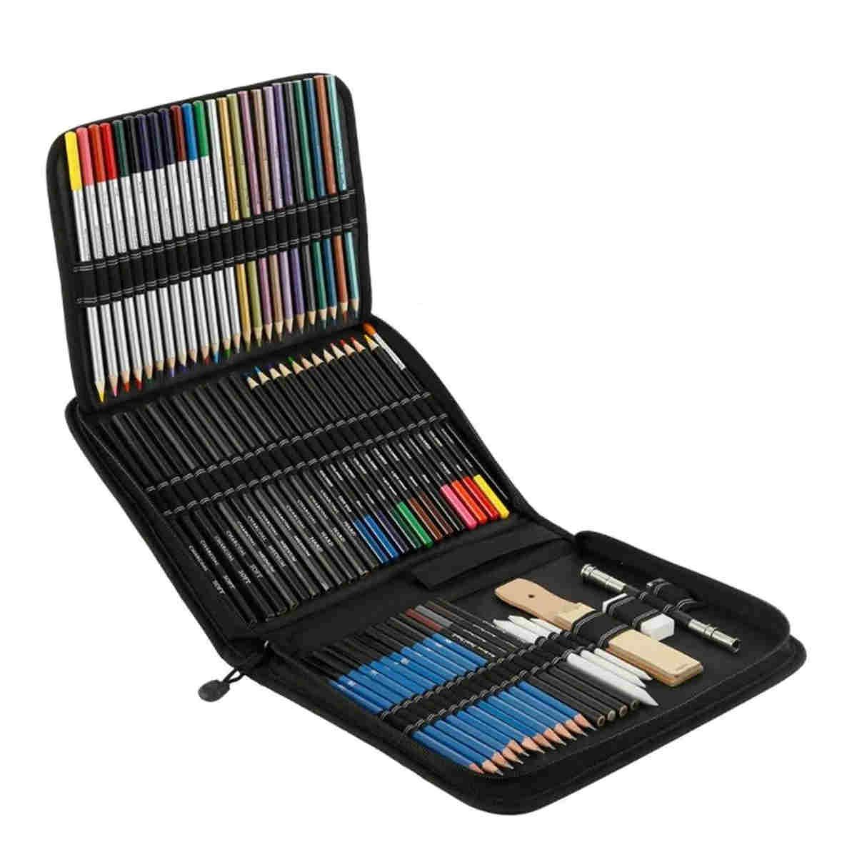 GENERICO - Kit 72 Piezas Lapices De Colores Arte Profesional Dibujo Varios BELUG