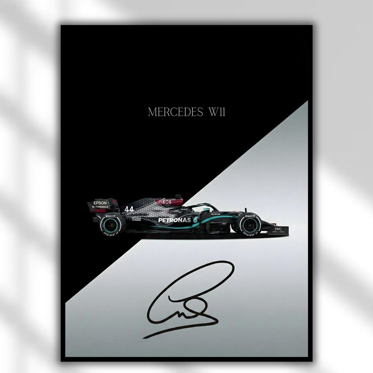 GENERICO - Cuadro Mercedes-Benz Lewis Hamilton W11 F1