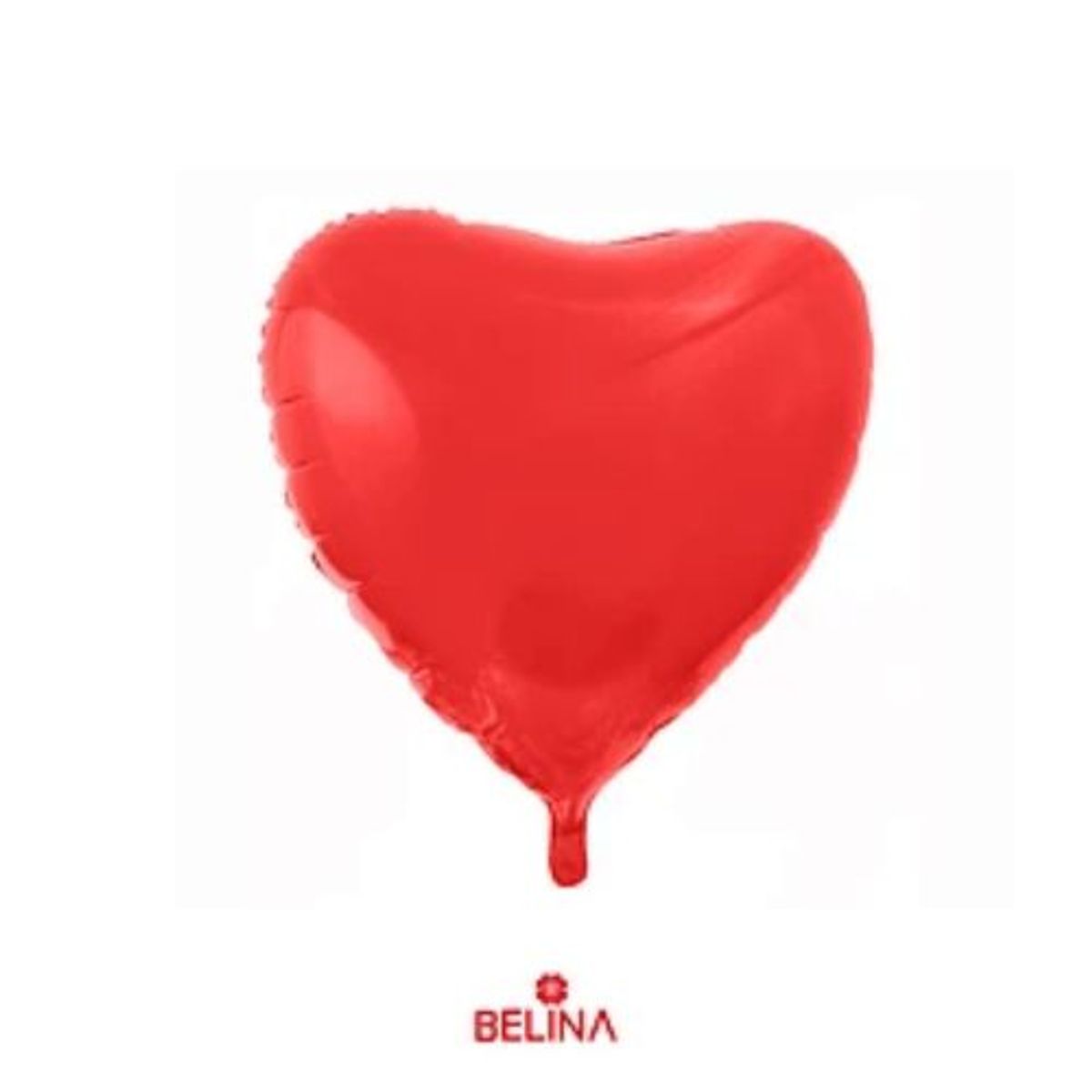 GENERICO - Globo metalico corazón rojo 78cm