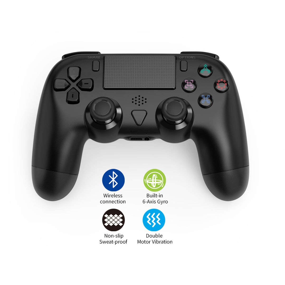 DOBE - Mando Bluetooth DOBE para PS4 Color Blanco