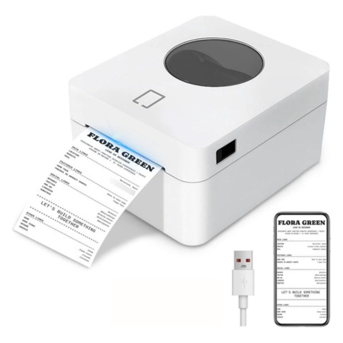 METEX - Impresora Térmica Etiquetas Adhesivas Usb + Bluetooth