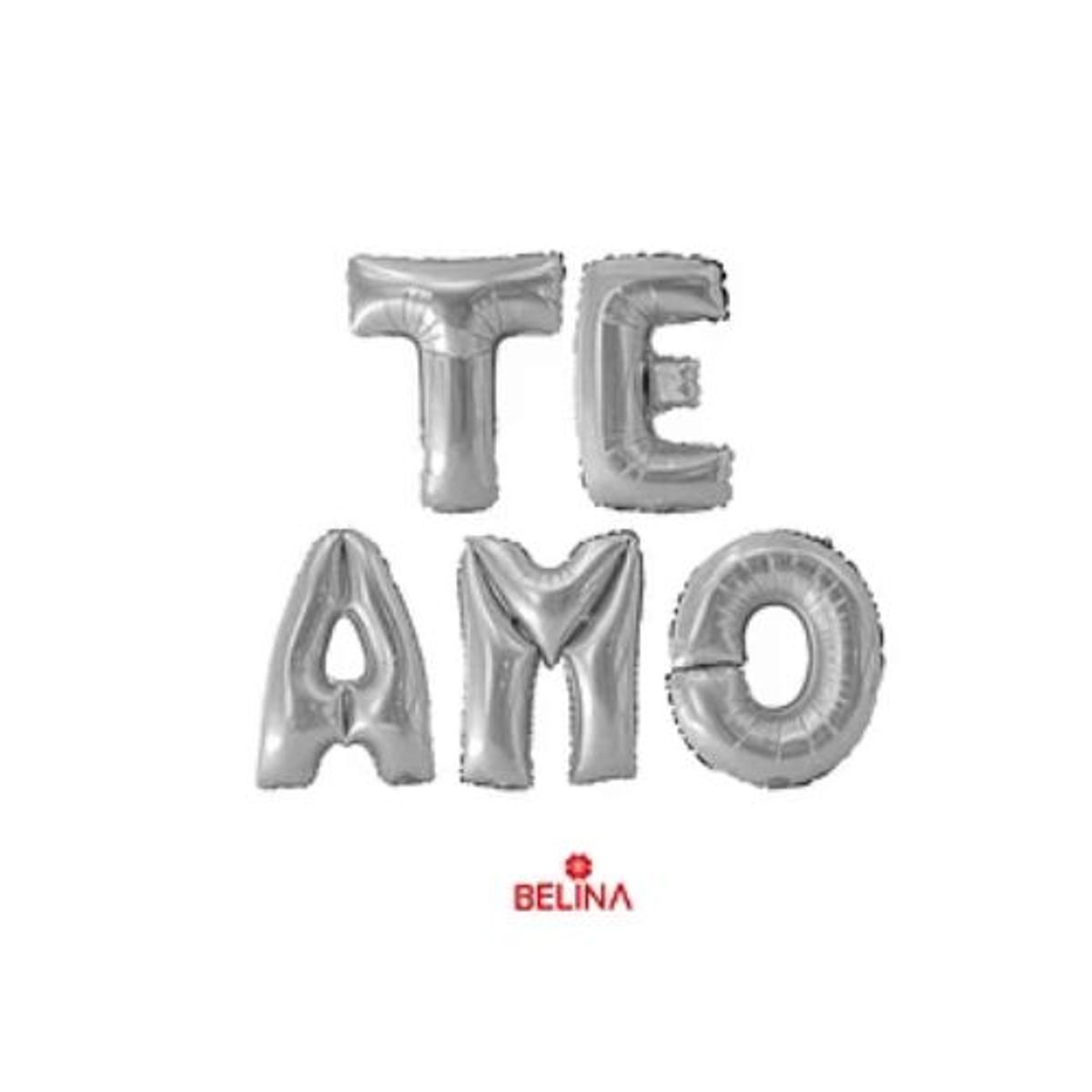 GENERICO - Globo metalizado te amo plata