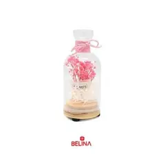 GENERICO - Lampara en forma de botella con flores 6x13cm