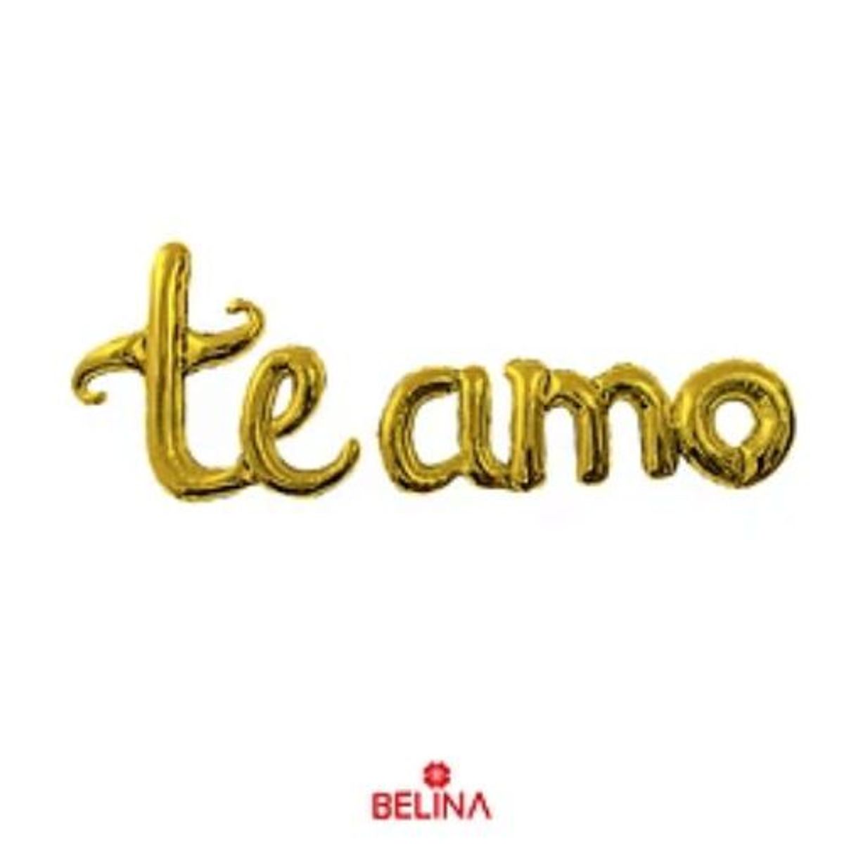 GENERICO - Globo metálico te amo dorado