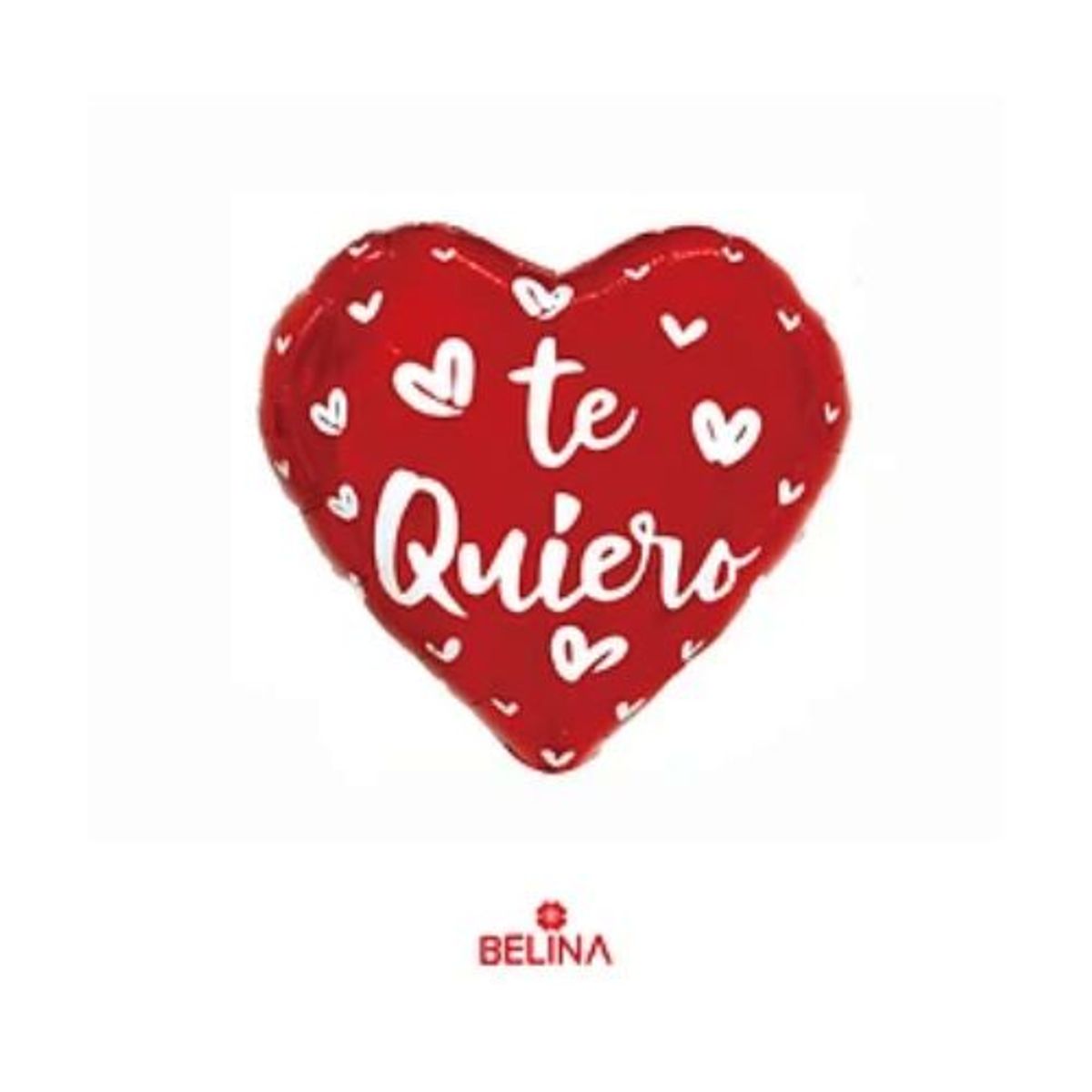 GENERICO - Globo metálico corazón rojo te quiero 45cm