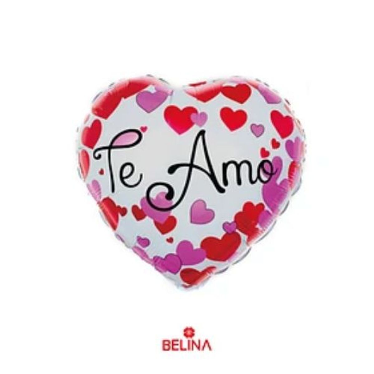 GENERICO - Globo metálico corazón te amo 45cm