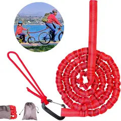 KUANGYE - Cuerda Remolque Elástica Bici Mtb Para Arrastre De Niños Rojo
