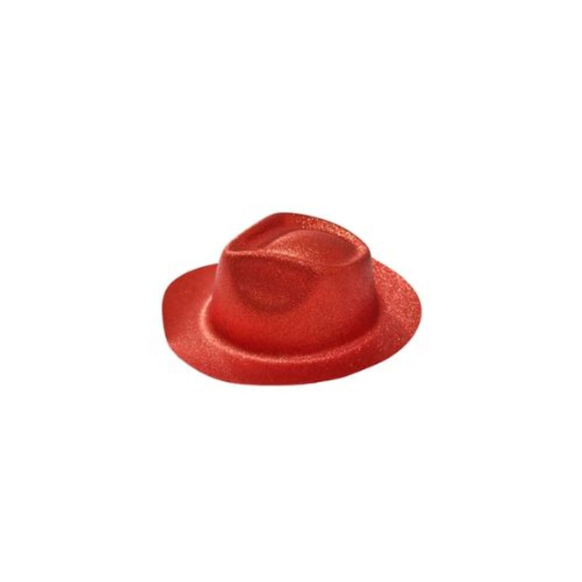 GENERICO - Sombrero elegante con glitter rojo