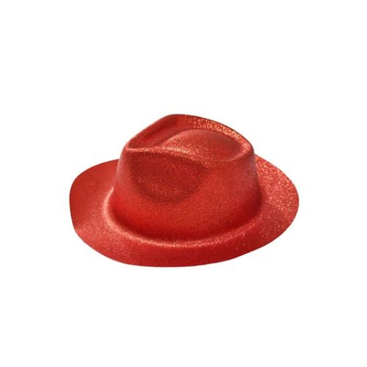GENERICO - Sombrero elegante con glitter rojo