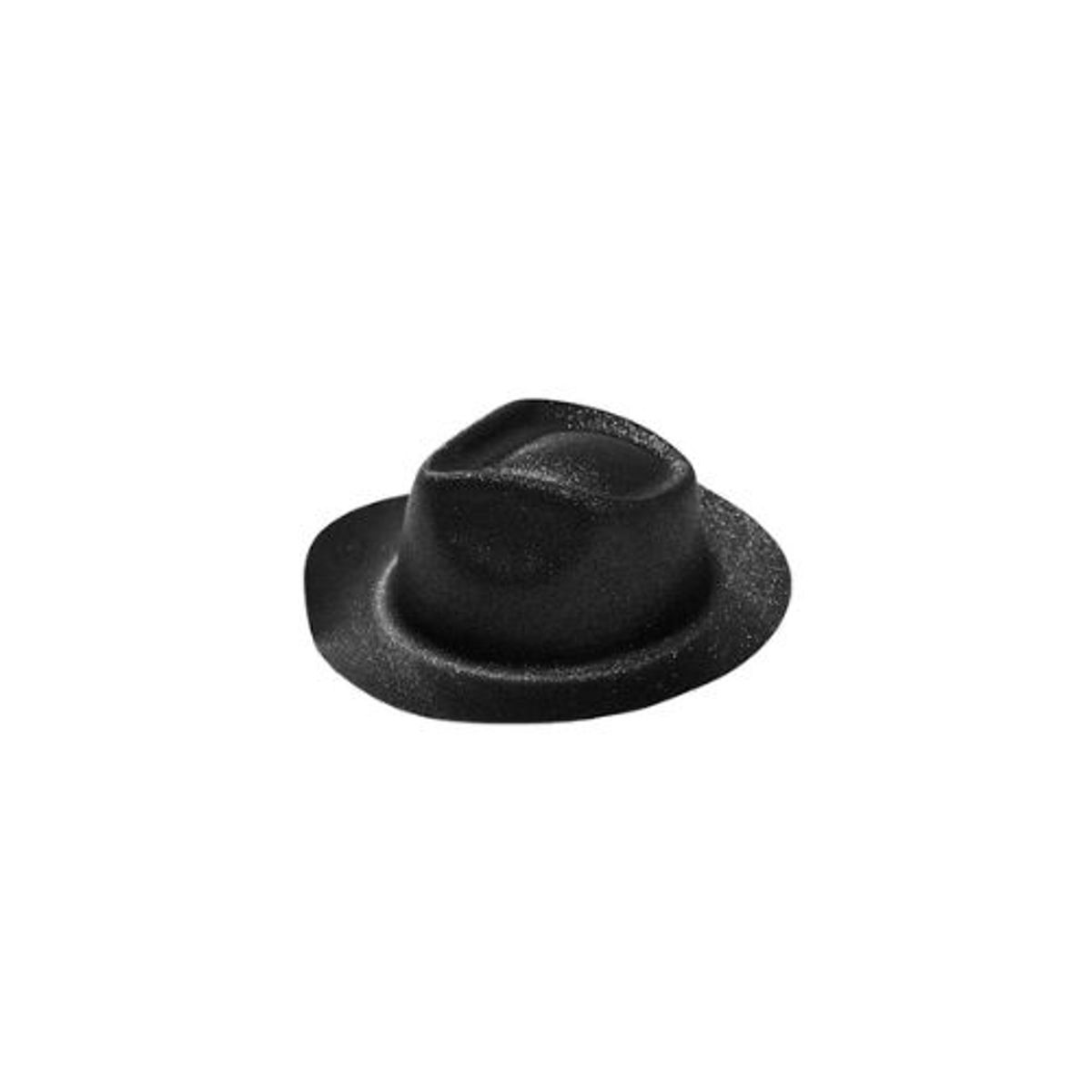 GENERICO - Sombrero elegante con glitter negro