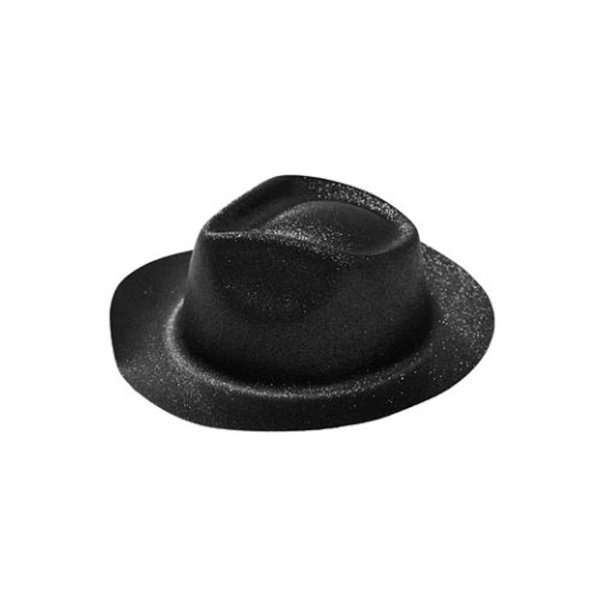 GENERICO - Sombrero elegante con glitter negro