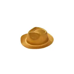 GENERICO - Sombrero elegante con glitter dorado