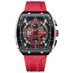 CURREN - Reloj deportivo de moda actual 8442 reloj de cuarzo con cronómetro automático de fecha