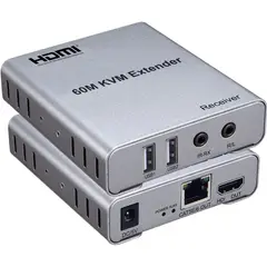 GENERICO - Extensor Extension Kvm Video Compatible Con Hdmi Rj45 60m
