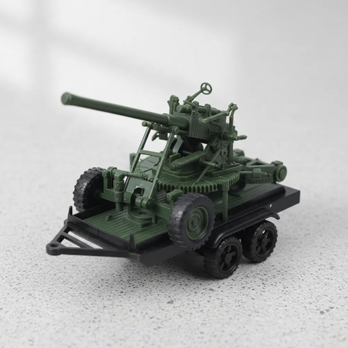 GENERICO - Set Camioneta Militar Con Cañón Y Soldado 42cm