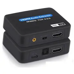 GENERICO - Extractor Adaptador Audio Hdmi 4k 60hz A Optico Aux