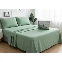 GENERICO - Juego de sabana verde suave  2Plaza