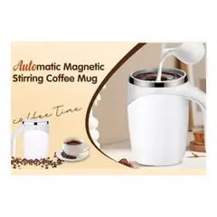 GENERICO - Taza Mezclador Magnético Automático De Bebidas 380 ML Color Blanco
