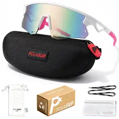 POLASUP - Gafas Lentes de Sol Deportivos Polarizados UV400 Unisex correr ciclismo mujer hombre