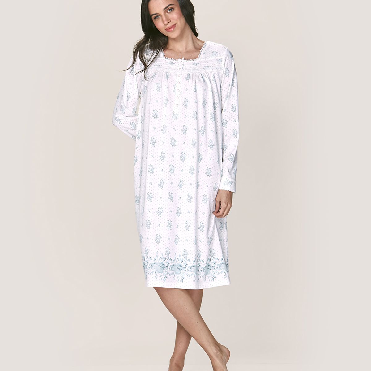 LADY GENNY - Camisa Cotton Estampado - Comodidad Romántica