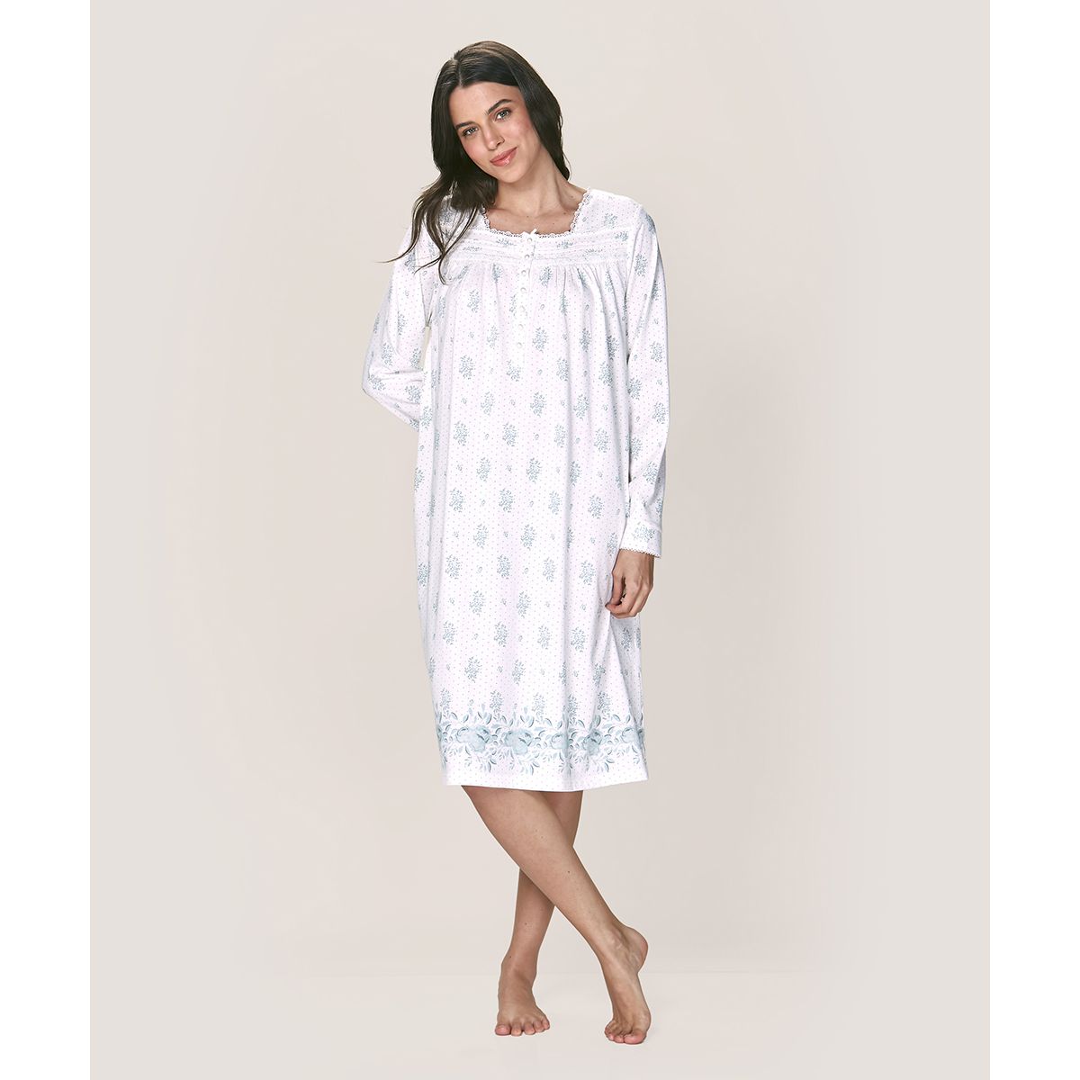 LADY GENNY - Camisa Cotton Estampado - Comodidad Romántica