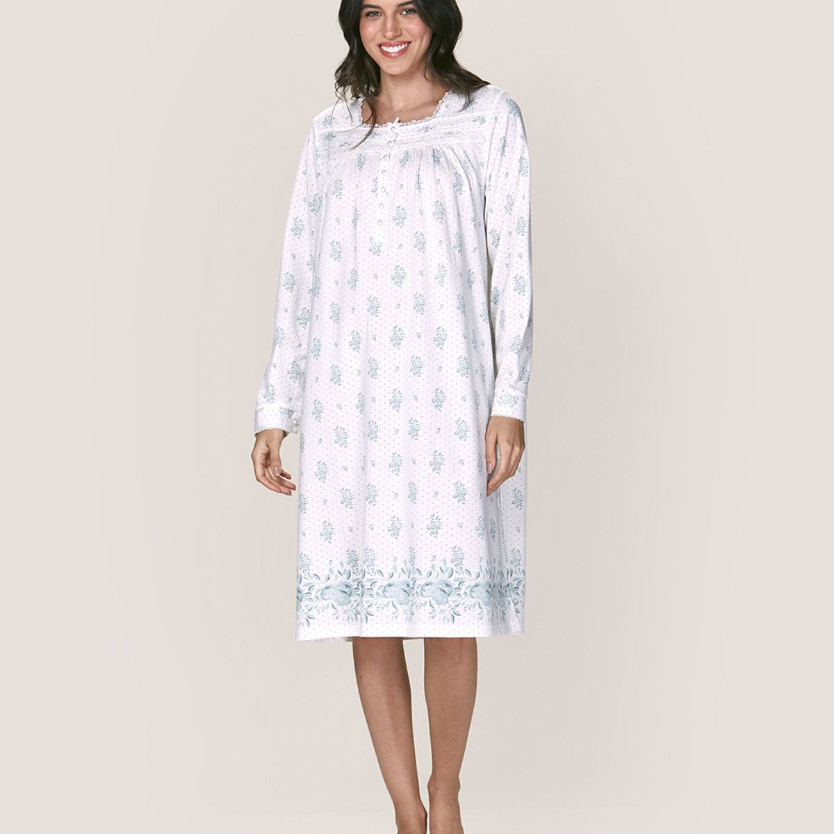 LADY GENNY - Camisa Cotton Estampado - Comodidad Romántica