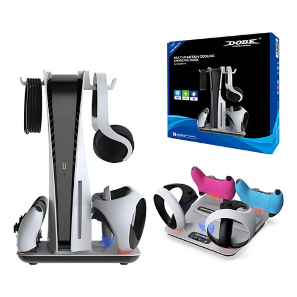 DOBE - Cargando Dock Enfriamiento Para Ps5 Ps5 Slimps5 Pro
