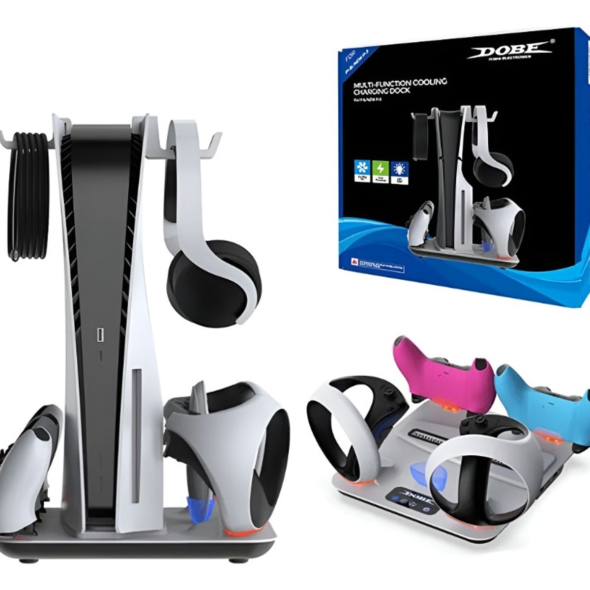 DOBE - Cargando Dock Enfriamiento Para Ps5 Ps5 Slimps5 Pro