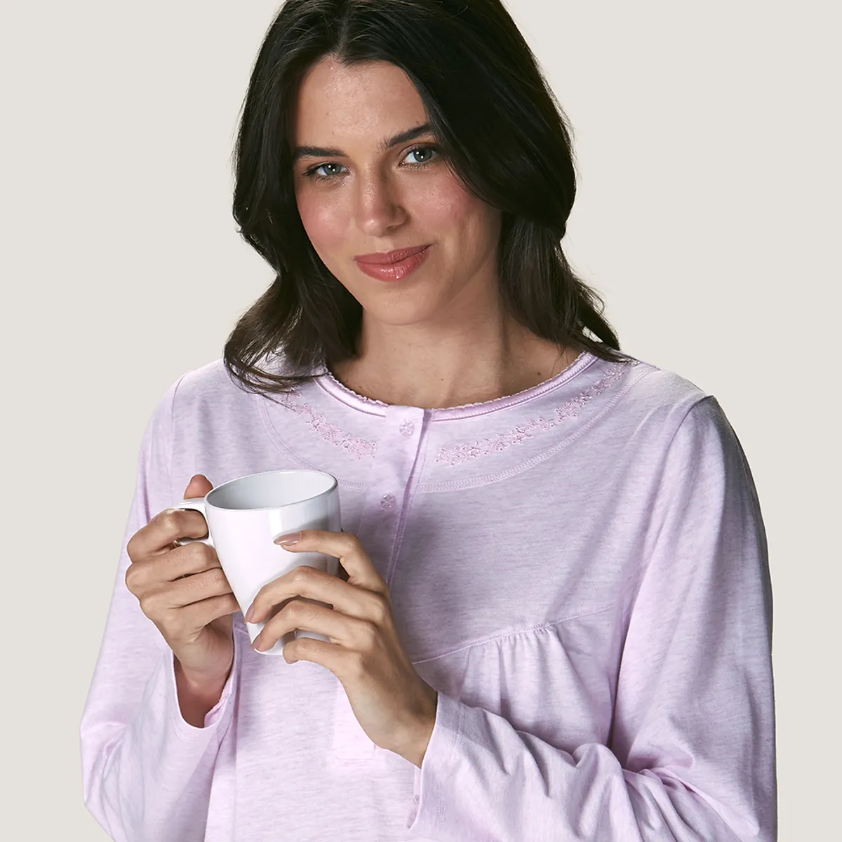 LADY GENNY - Camisa Para Dormir Cotton Lady Genny