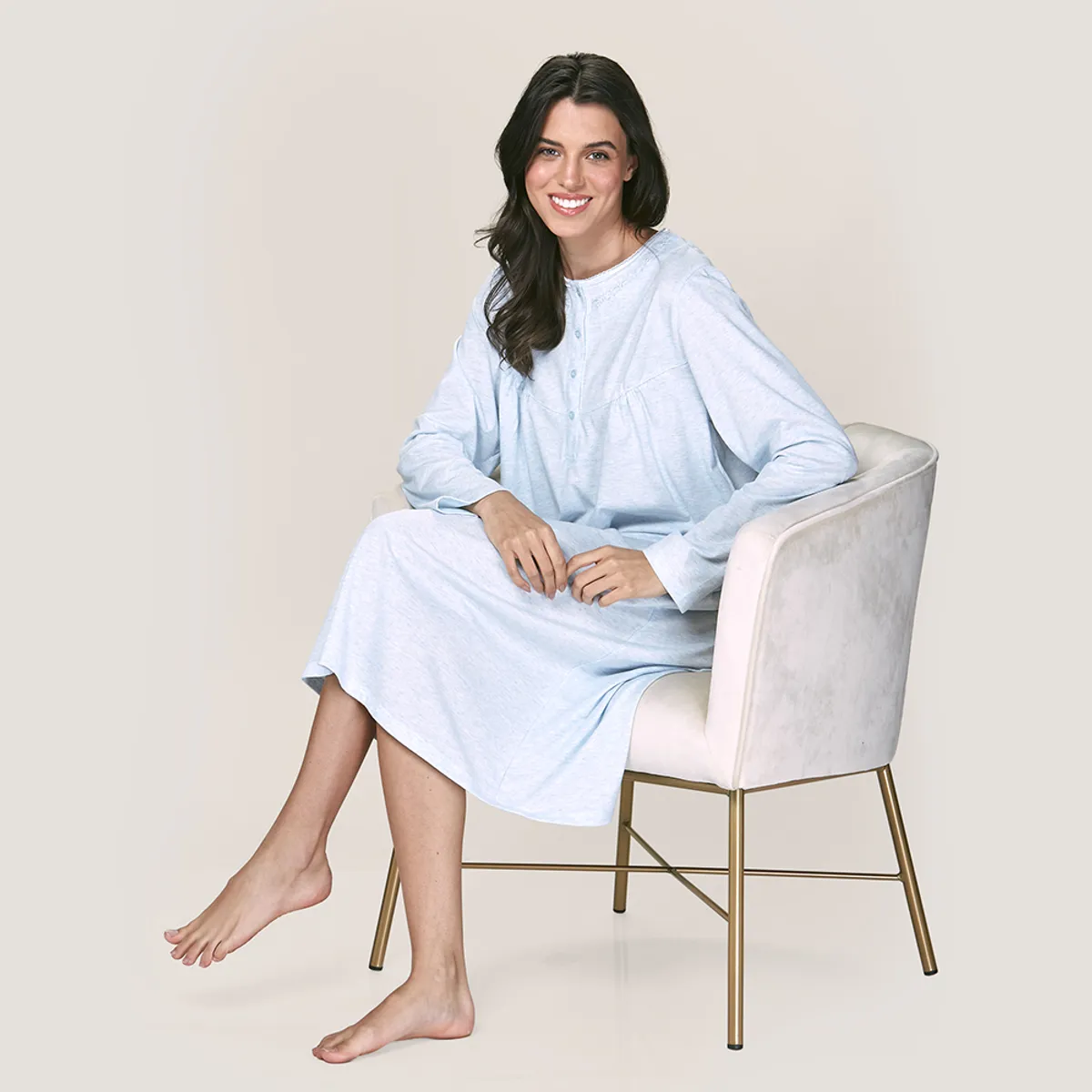 LADY GENNY - Camisa Para Dormir Cotton Lady Genny
