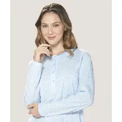LADY GENNY - Camisa Cotton Floral - Comodidad Nocturna