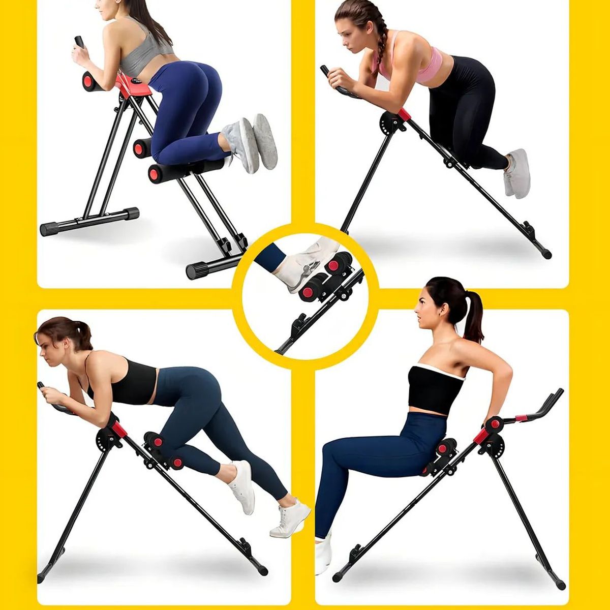 GENERICO - Máquina Abdominales De Ejercicios Gimnasio Deporte Plegable