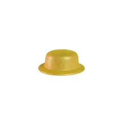 GENERICO - Sombrero de fiesta redondo con glitter dorado
