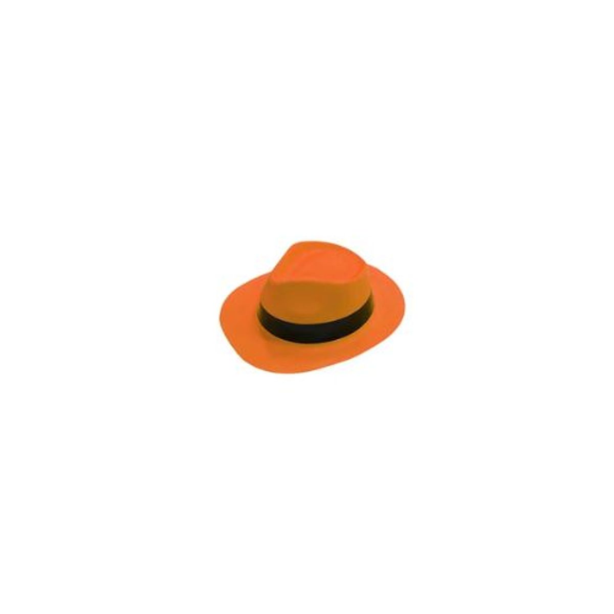 GENERICO - Sombrero fluorescente naranja con banda negra