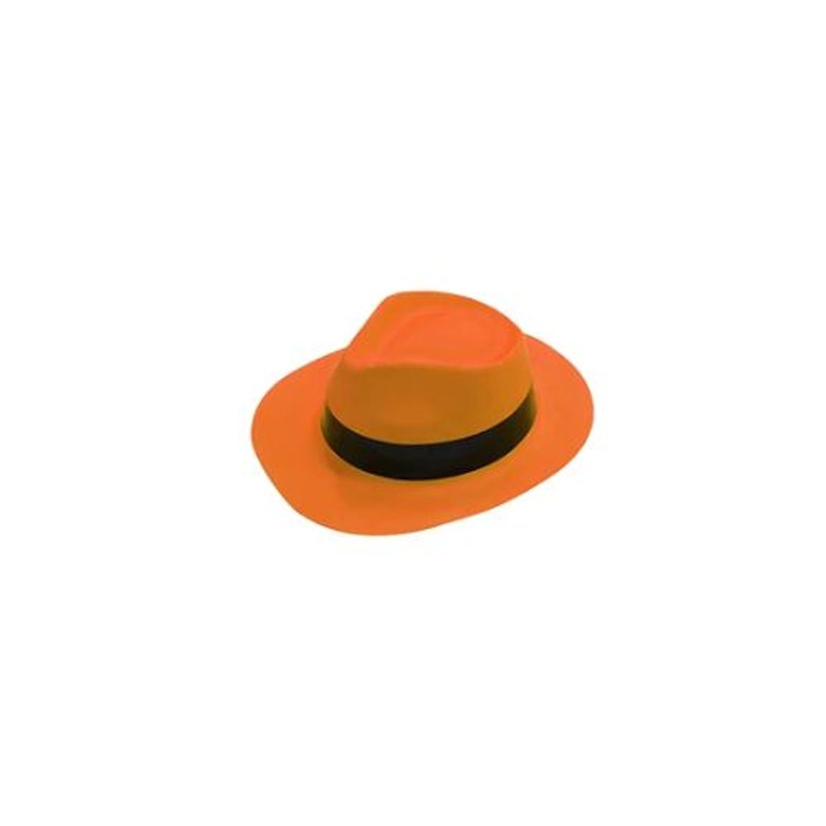 GENERICO - Sombrero fluorescente naranja con banda negra