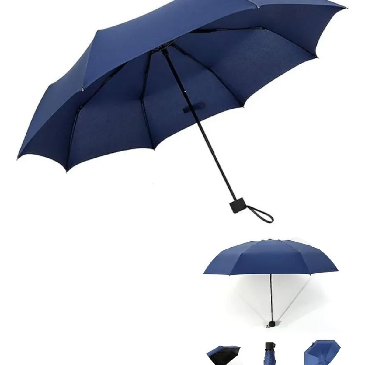 GENERICO - Parasol Retractil Sombrilla Plegable Paragua Lluvia 8 Varill