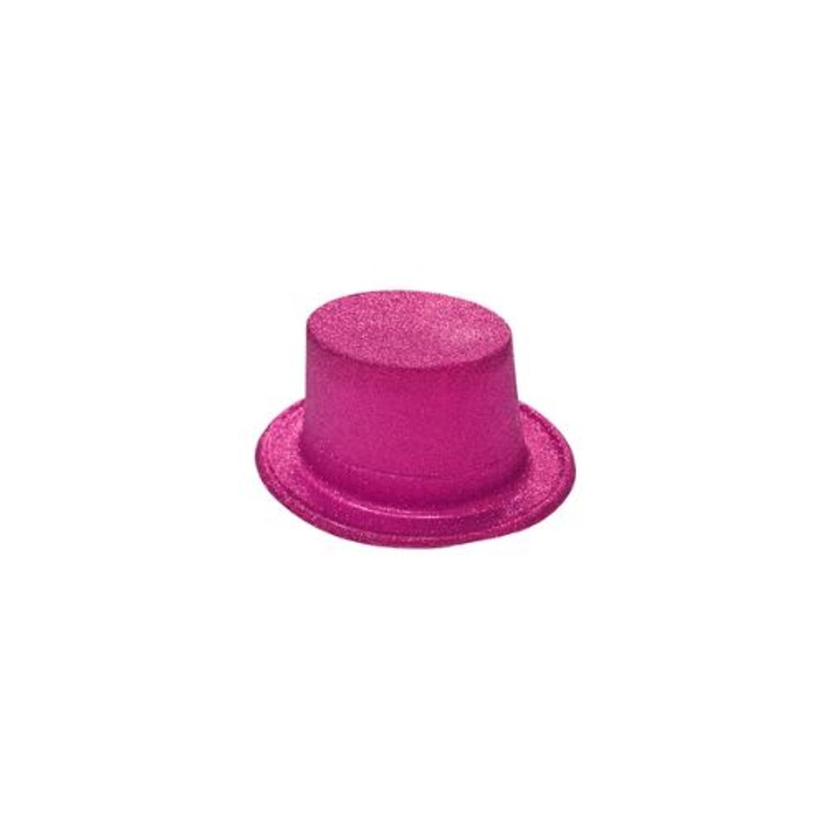 GENERICO - Sombrero alto con glitter rosa fucsia