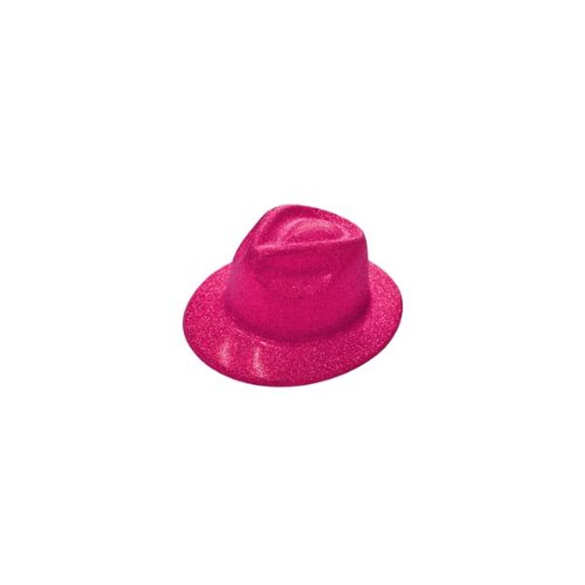 GENERICO - Sombrero vaquero con glitter rosa fucsia