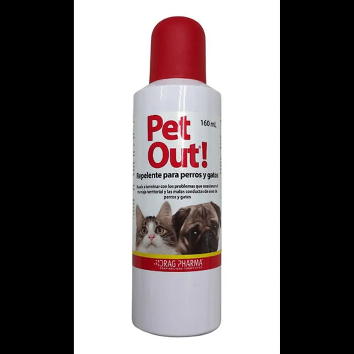 DRAG PHARMA - Pet Out Repelente Para Mascotas Perros Y Gatos 160ml