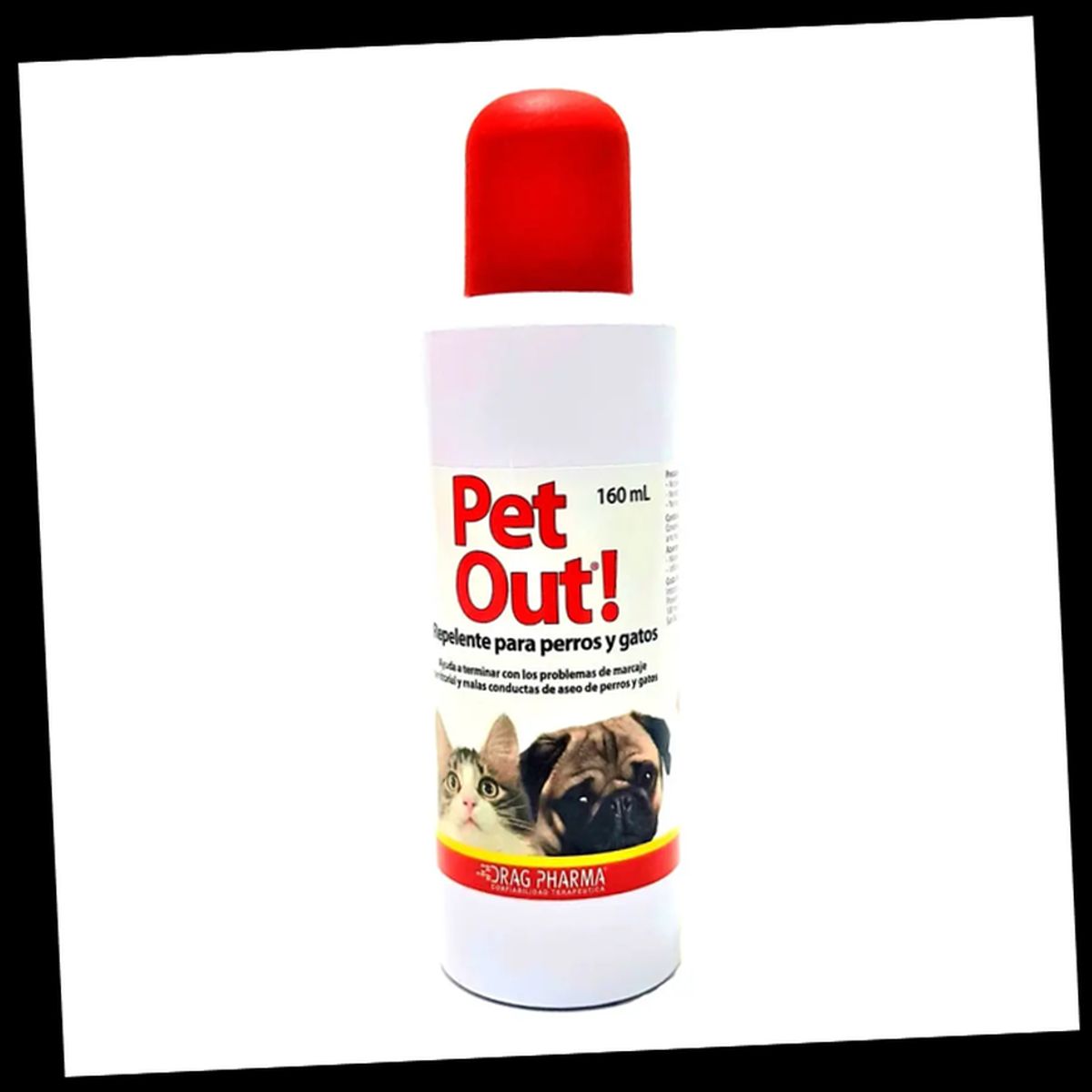 DRAG PHARMA - Pet Out Repelente Para Mascotas Perros Y Gatos 160ml