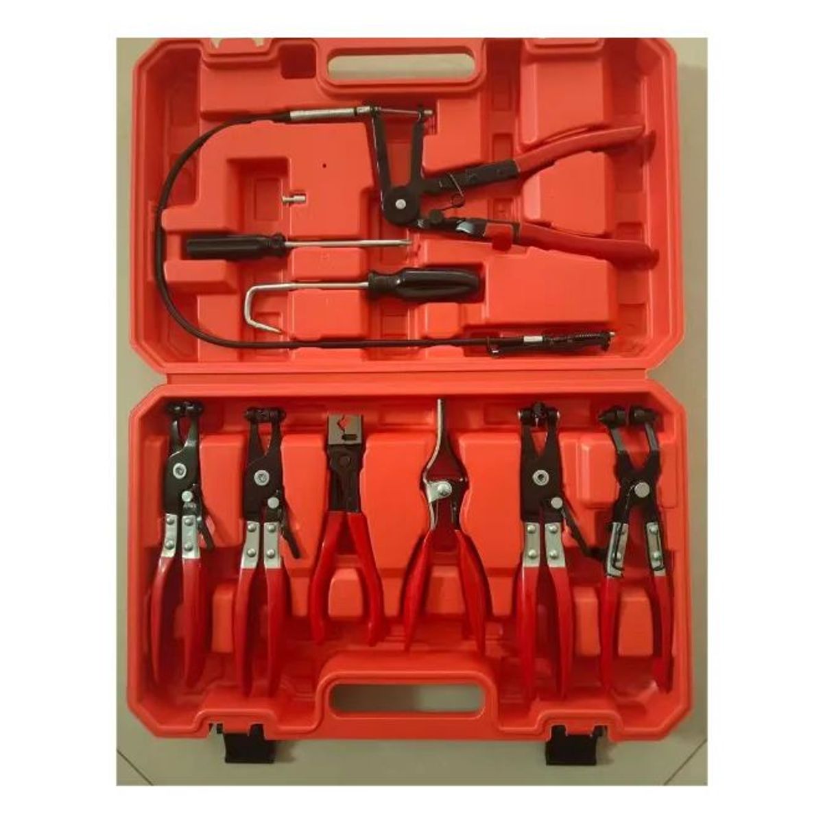 GENERICO - Kit De Alicate Y Pinza Abrazaderas De Manguera, 9 Piezas