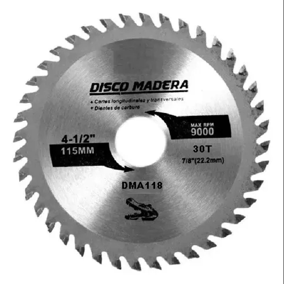 GENERICO - Disco Para Sierra Circular 4 1/2 Pulgadas De 30 Dientes
