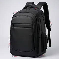UTILISIMO - Mochila Multifuncional Ejecutiva Escolar Viaje Notebook Impermeable Resistente 48cm Negro 25L