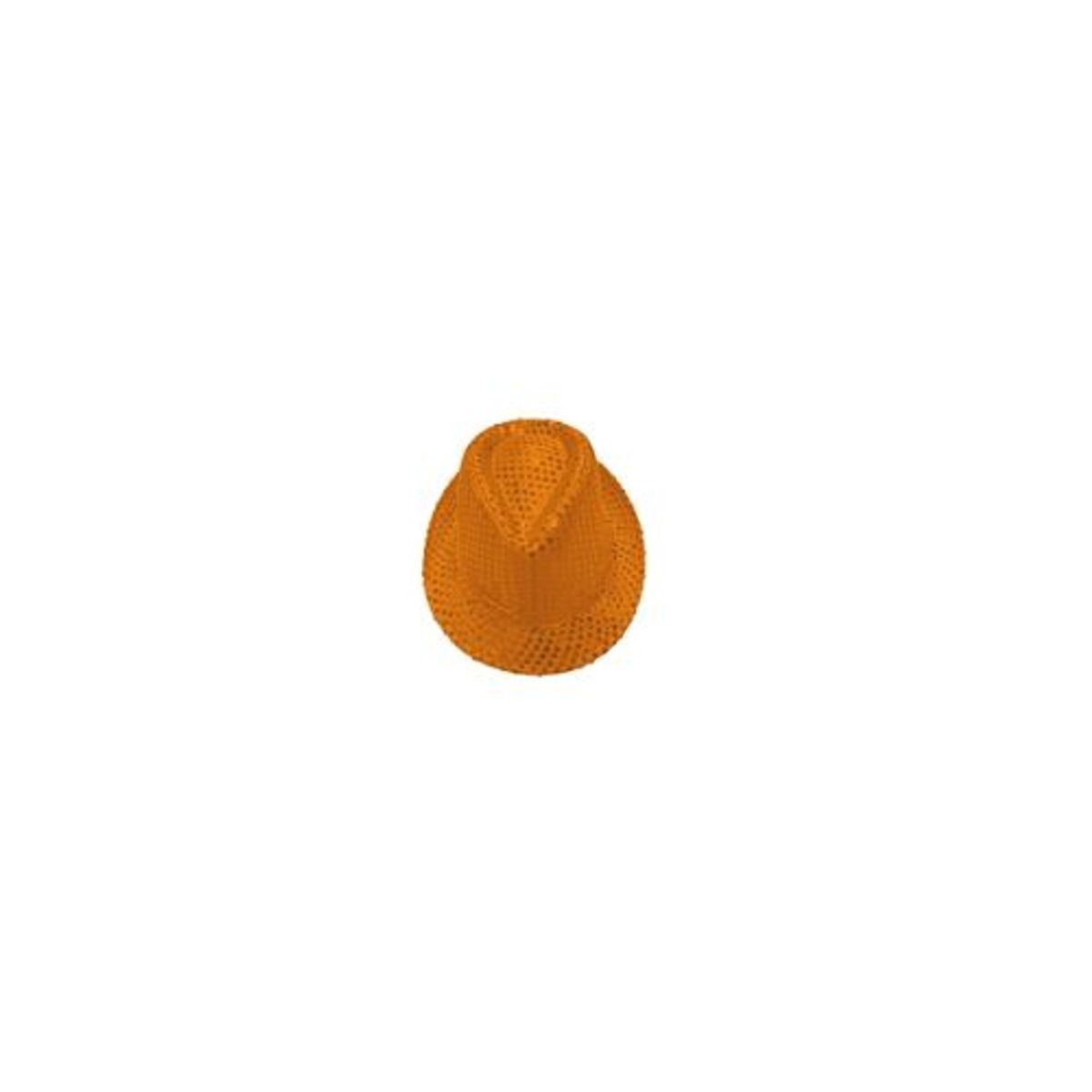 GENERICO - Sombrero lentejuelas naranja