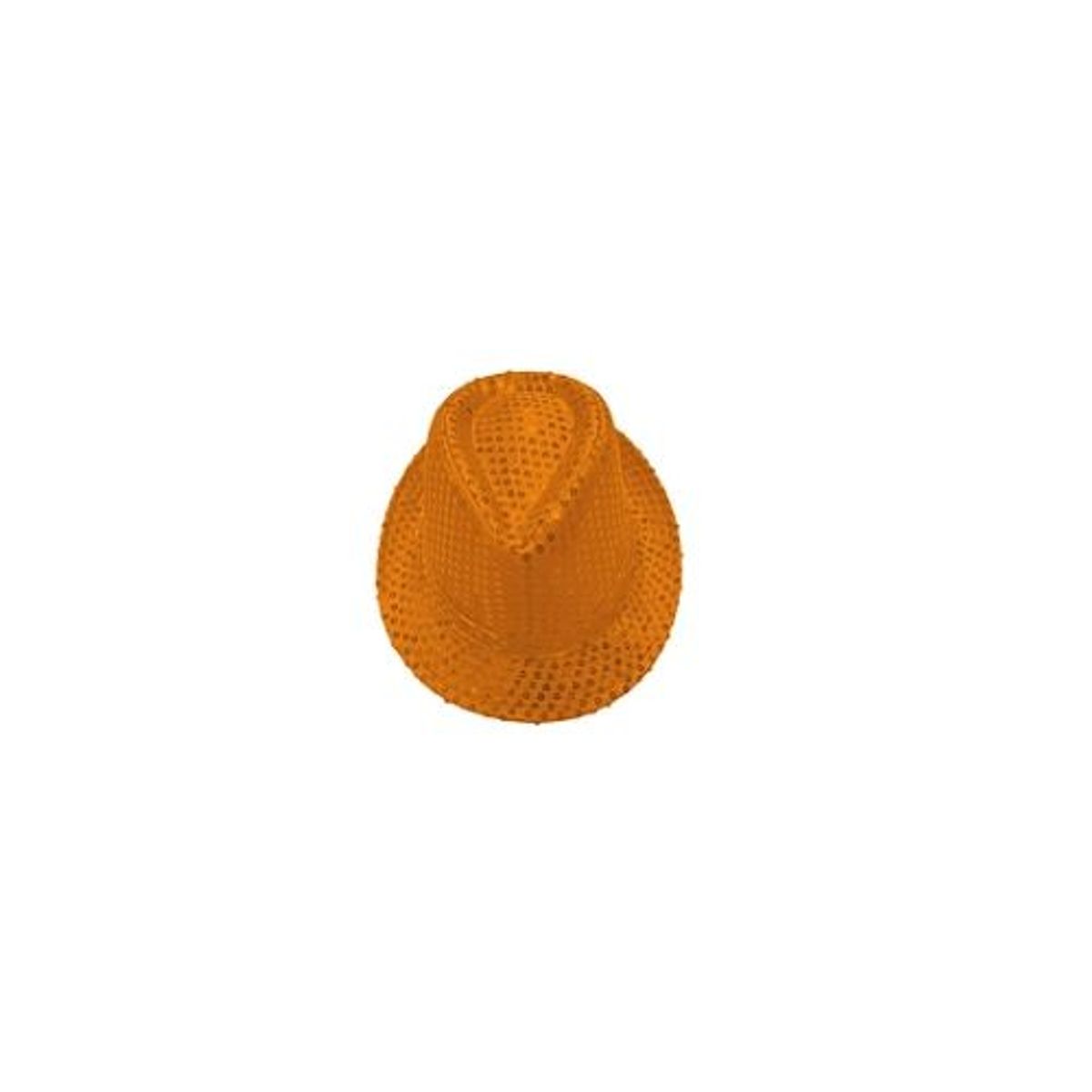 GENERICO - Sombrero lentejuelas naranja