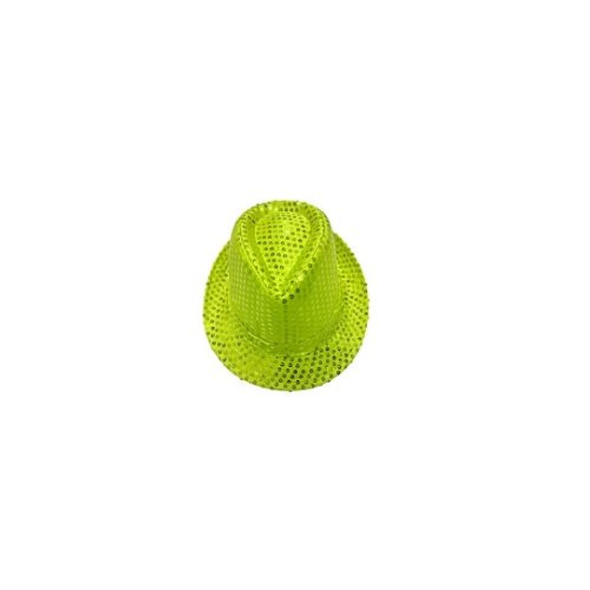 GENERICO - Sombrero lentejuelas amarillo verde neón
