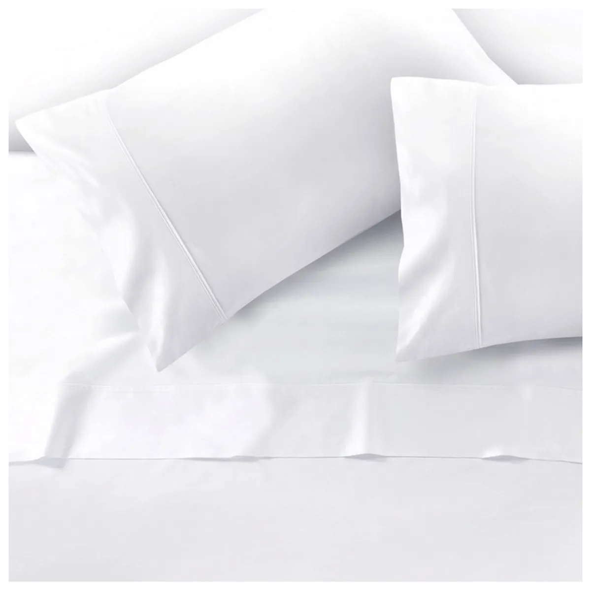 KEYHOME - Juego De Sabanas Keyhome 1 Plaza 144 Hilos Color Blanco