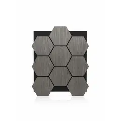 BYB - PANEL ACÚSTICO TIPO COLMENA 5PZS GRIS 81X66