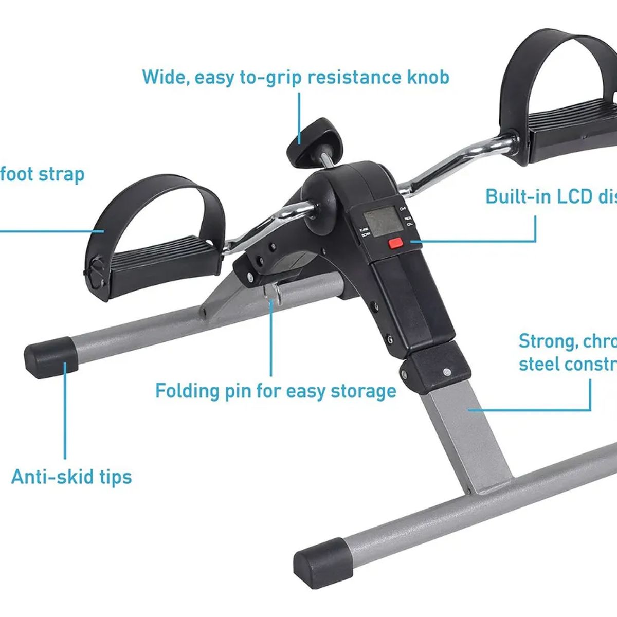GENERICO - PEDALERA FIJA BRAZO PIERNA EJERCICIO PORTATIL